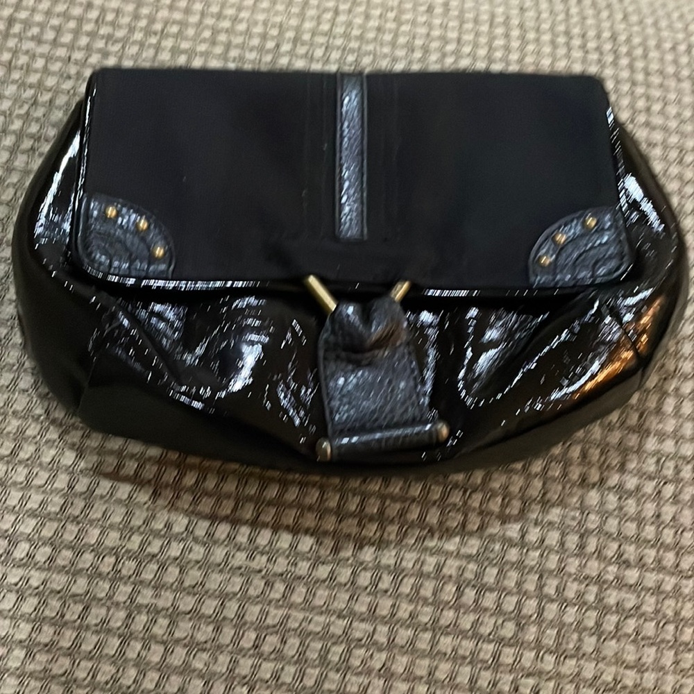 Nixon black clutch purse